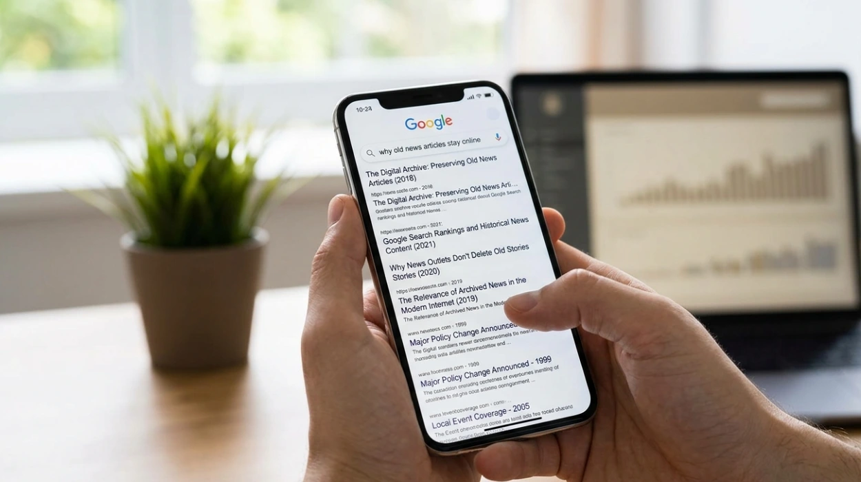 Why old news articles still stay online and appear in Google search results