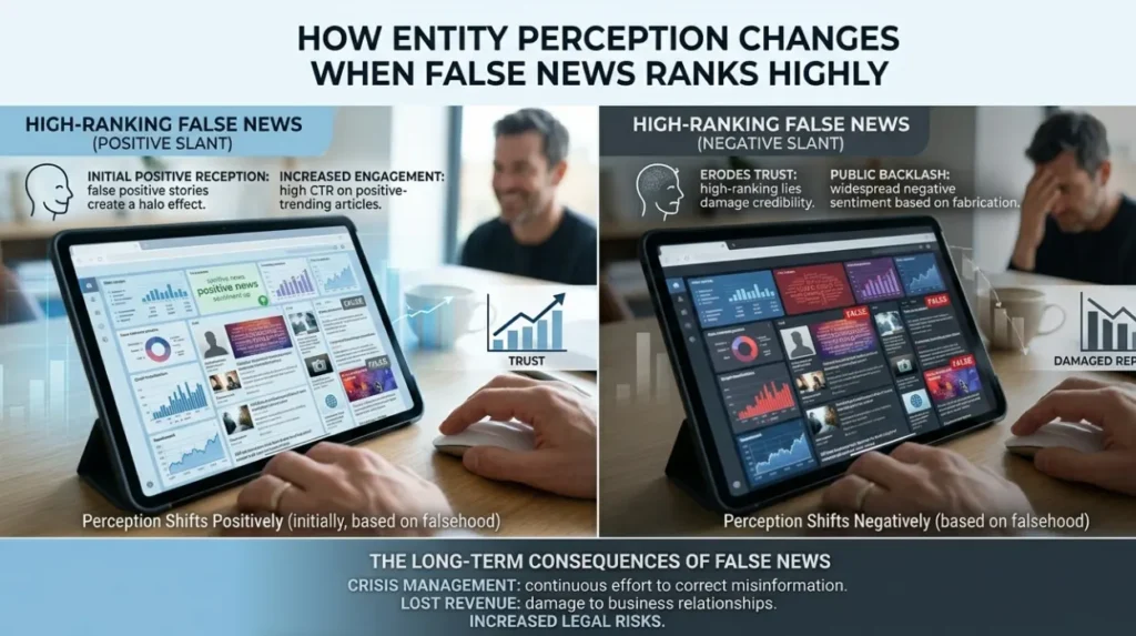 Why false news articles appear about you online