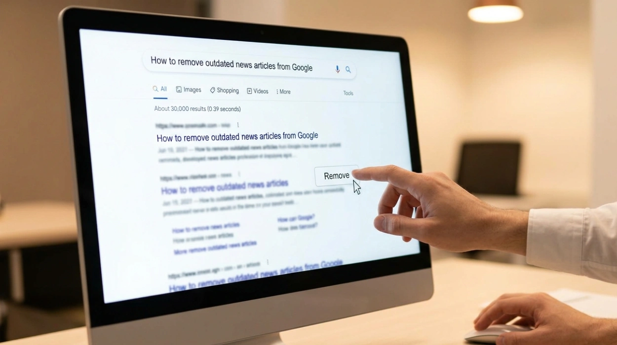 How to remove outdated news articles from Google