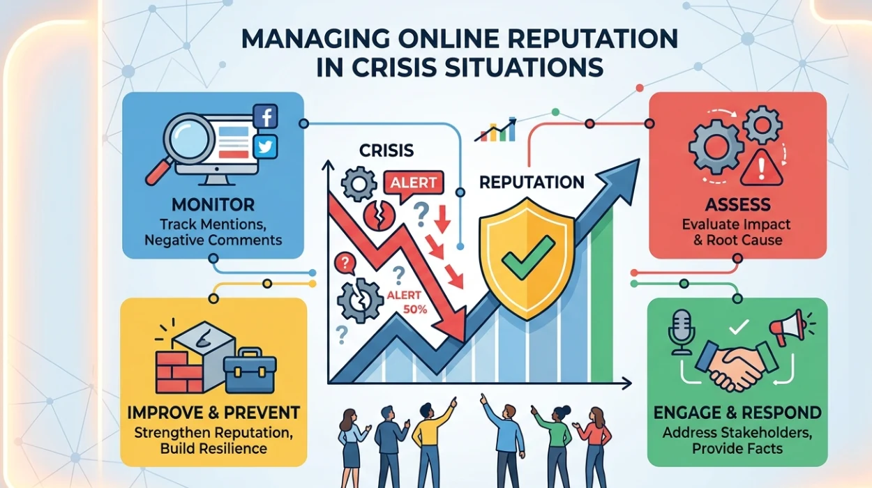 Managing Online Reputation in Crisis Situation
