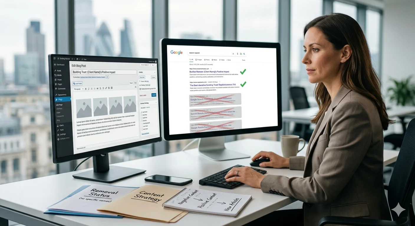 How a UK Reputation Repair Service Combines Removal Suppression and New Content