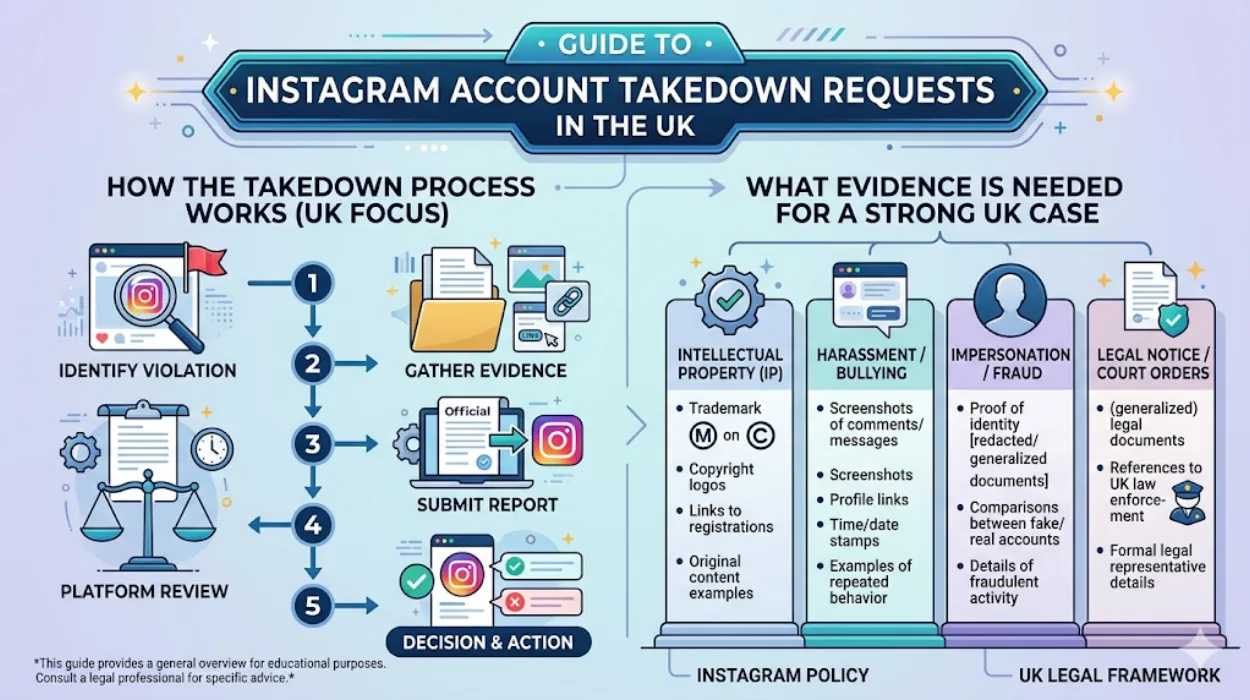 How Instagram Account Takedown Requests Work in the UK and What Evidence Is Needed