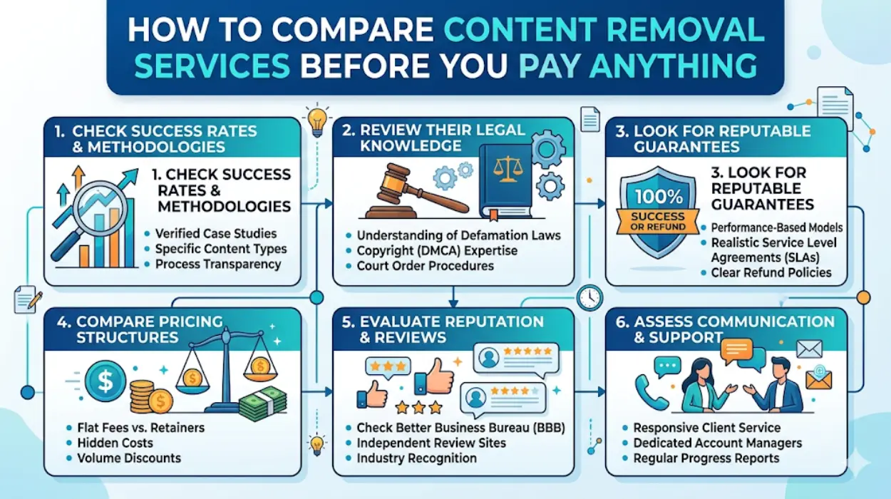 How to Compare Content Removal Services Before You Pay Anything