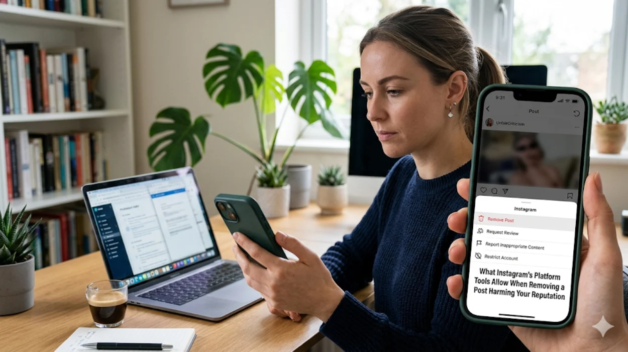 What Instagram's Platform Tools Allow When Removing a Post Harming Your Reputation