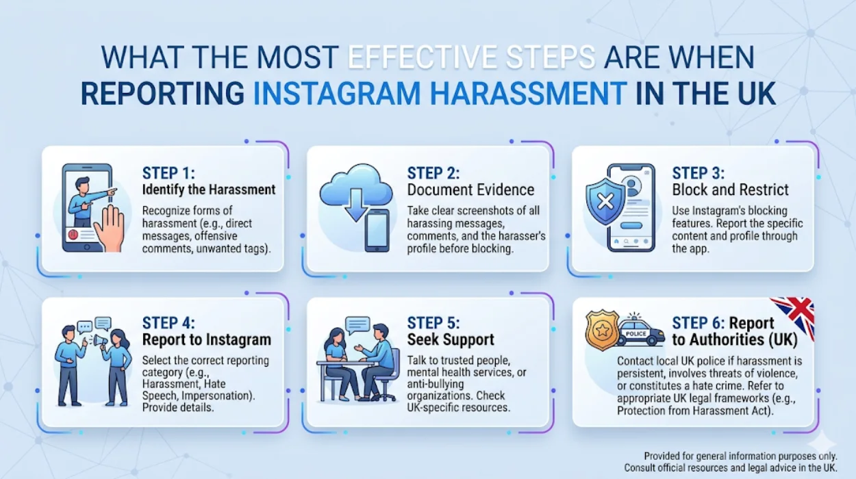 What the Most Effective Steps Are When Reporting Instagram Harassment in the UK