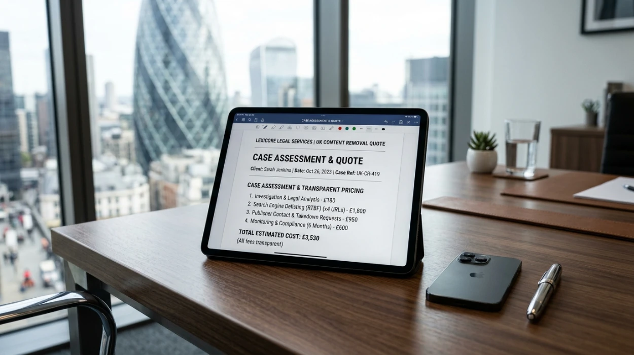 Get a Transparent Content Removal Service Quote Tailored to Your UK Case