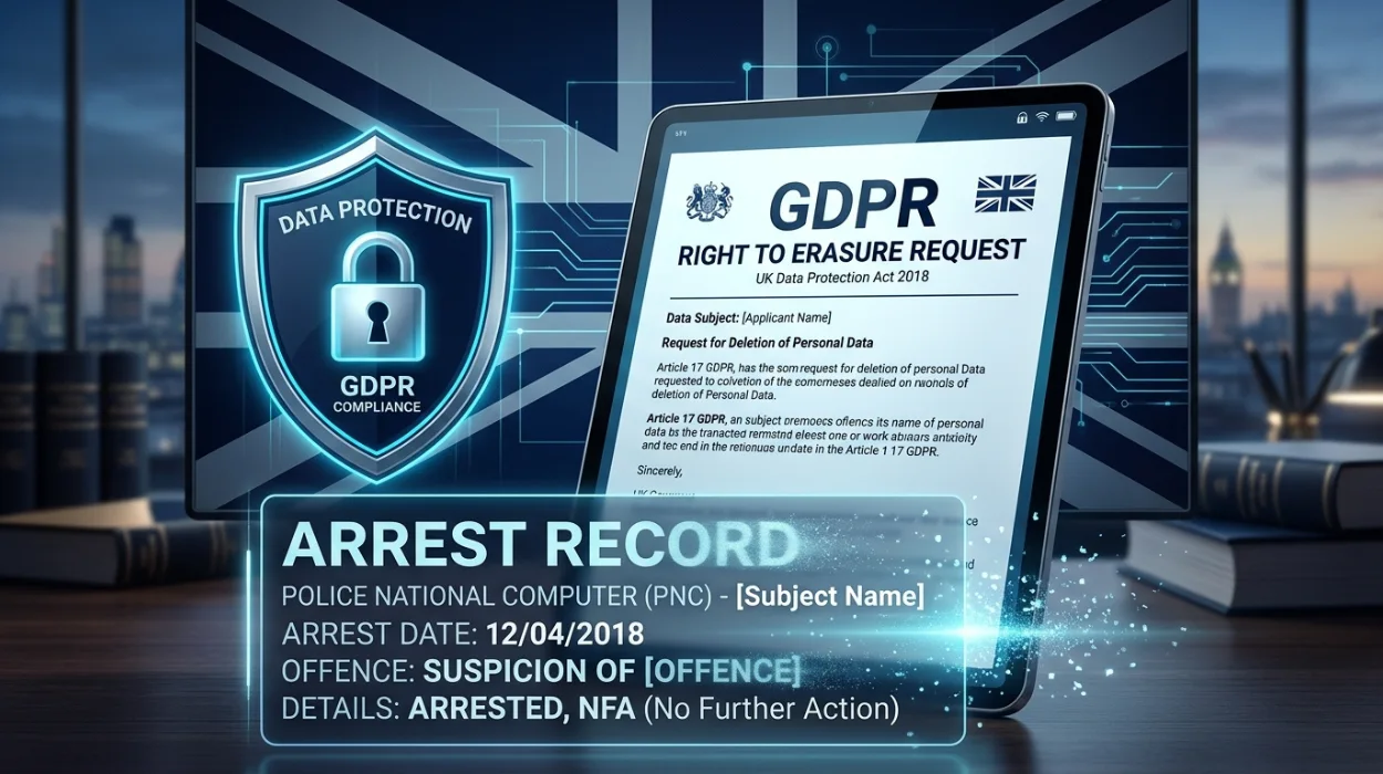 How Arrest Record Removal in the UK Uses Privacy Law and GDPR Provisions