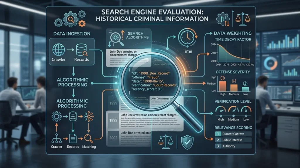How Do Search Engines Evaluate Historical Criminal Information?