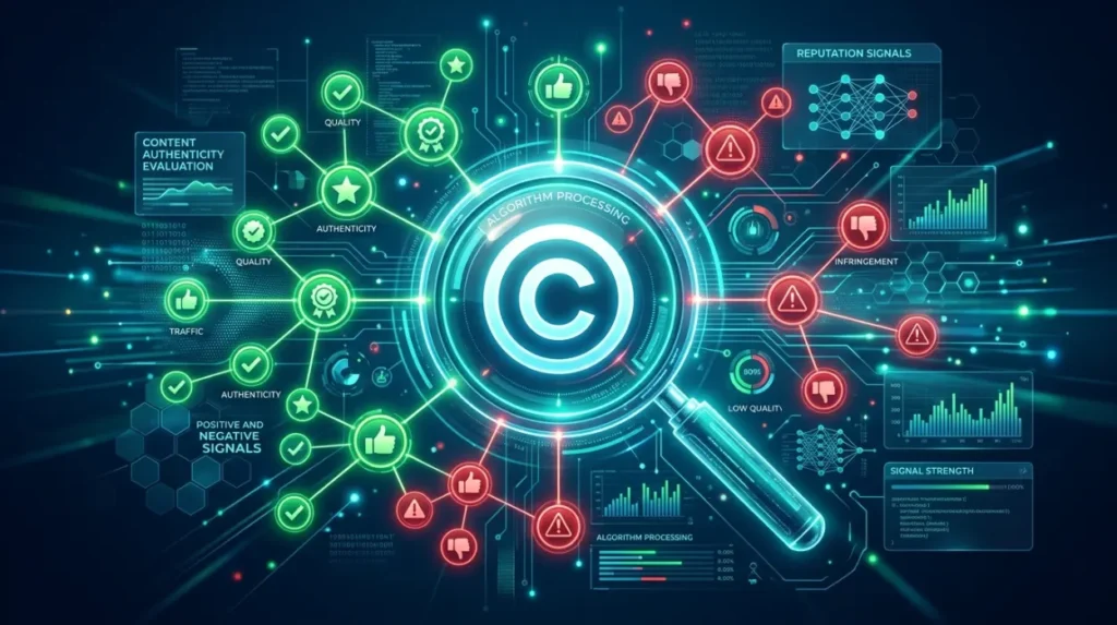 How Do Search Engines Interpret Copyright-Related Reputation Signals?