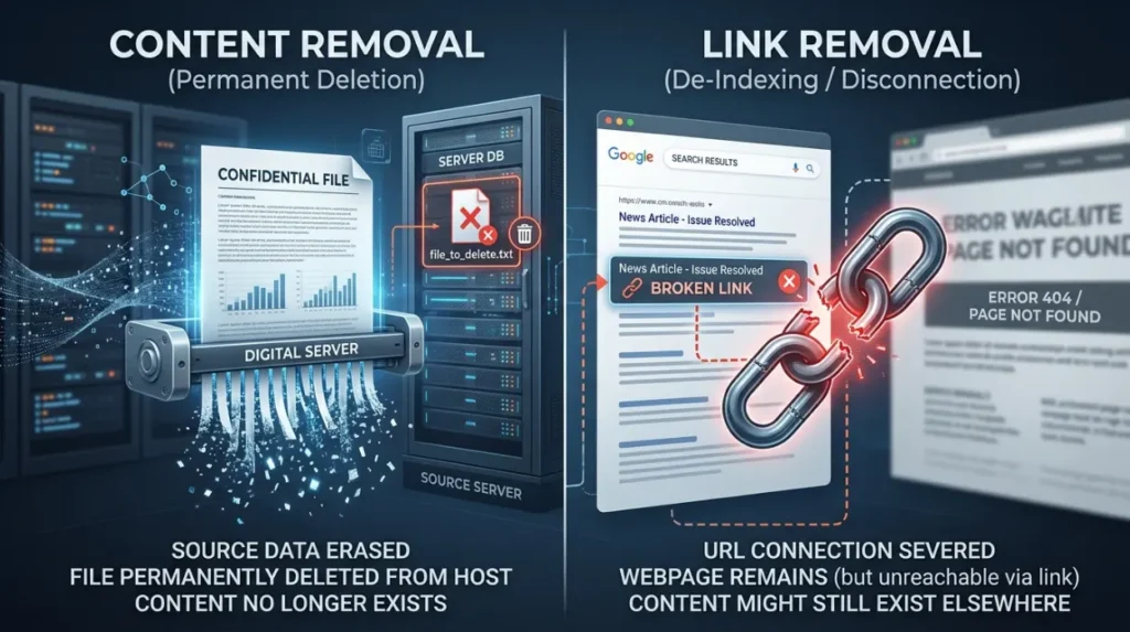 How Does Content Removal Differ From Link Removal?