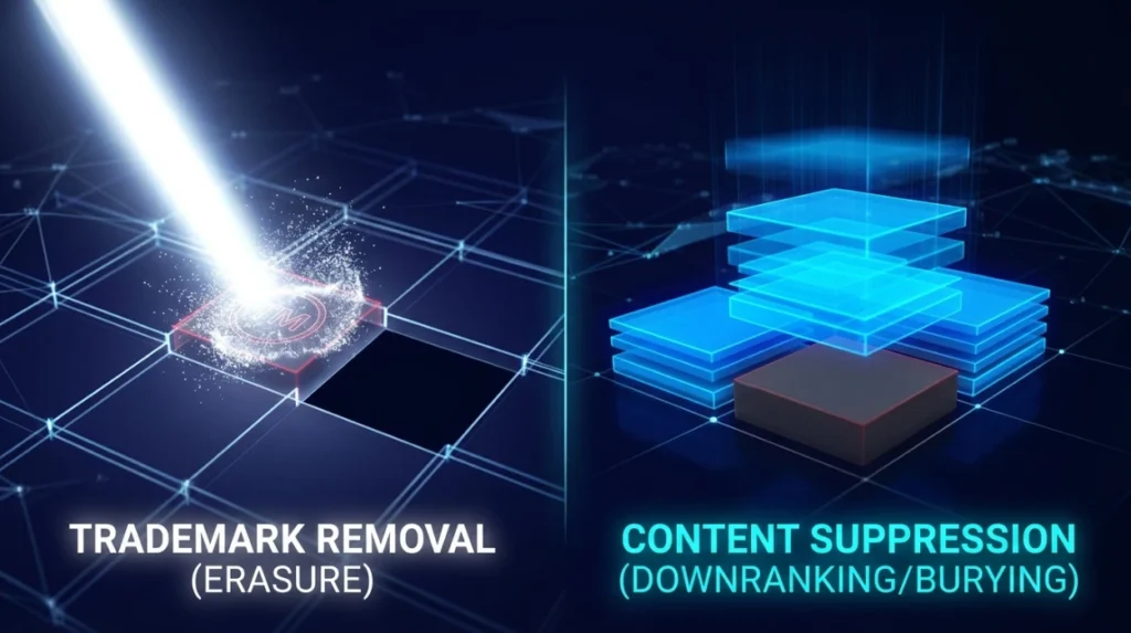How Does Trademark Removal Compare With Negative Content Suppression?