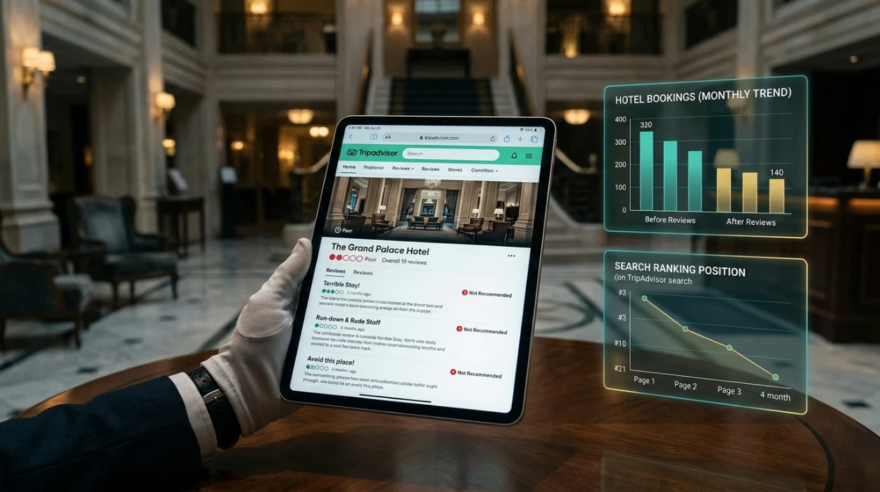 How Negative TripAdvisor Reviews Affect Hotel Bookings and Search Ranking