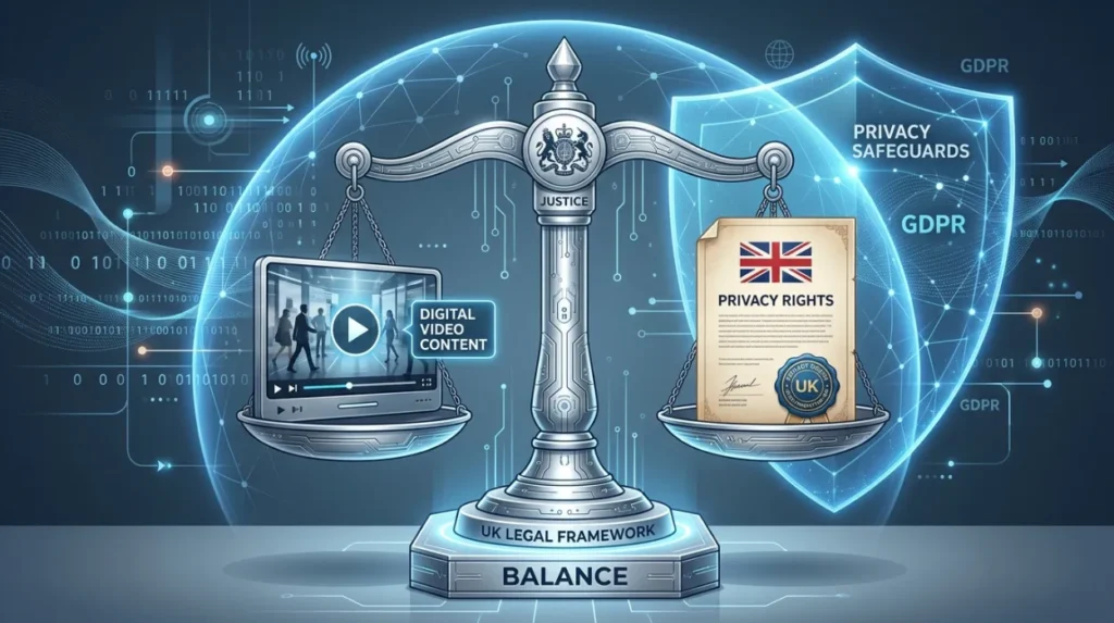 How do privacy rights influence video removal decisions in the UK?