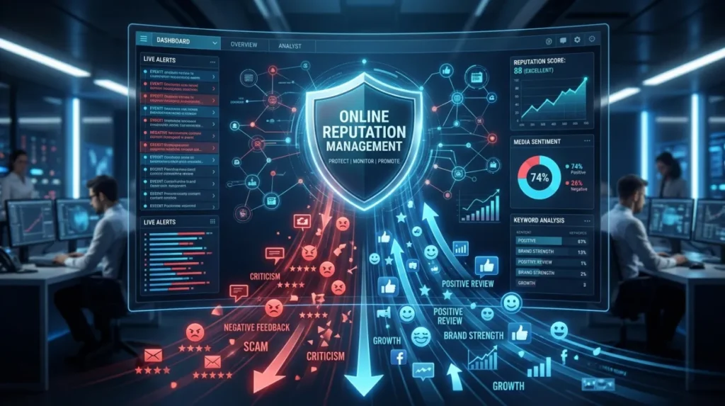 How does a professional ORM Services strategy remove and suppress harmful content?