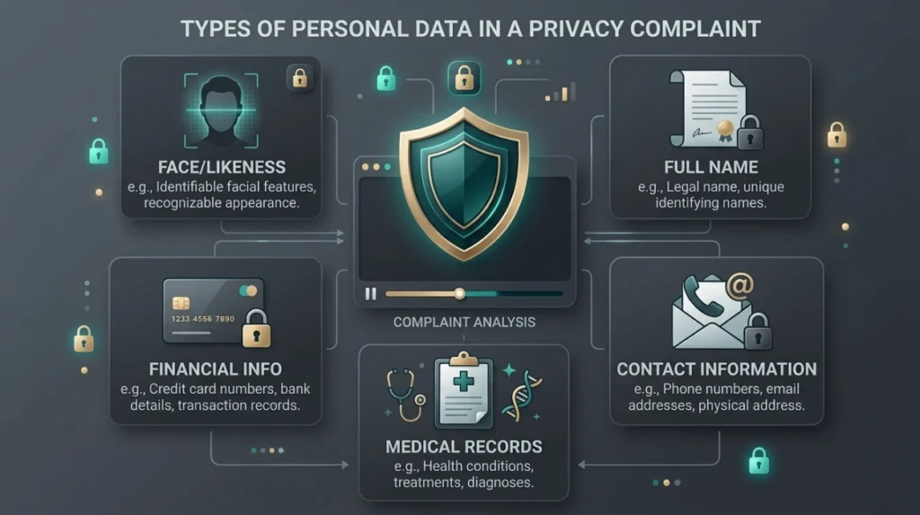 What types of content does the YouTube privacy complaint process cover?