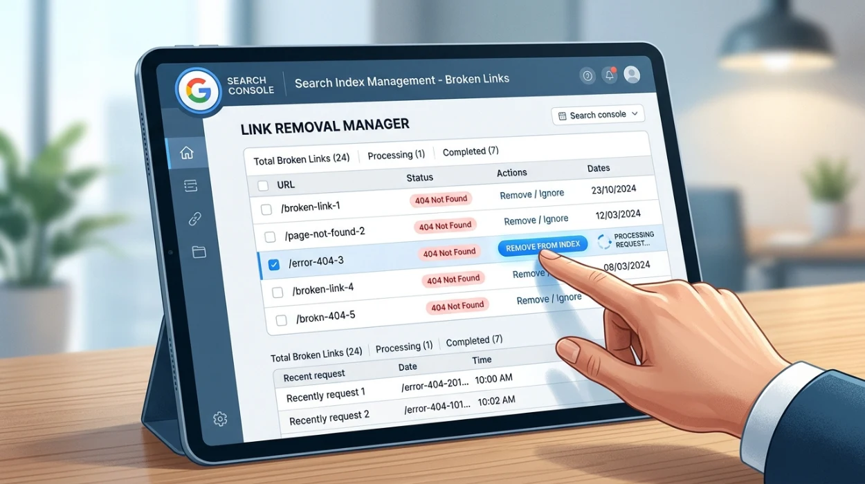 How to Request That Google Remove Broken Links From Its Search Index