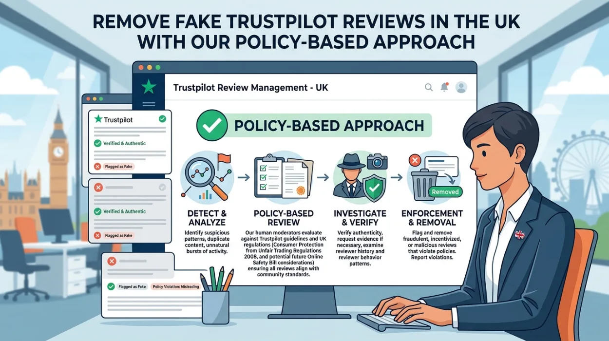Remove Fake Trustpilot Reviews in the UK With Our Policy Based Approach