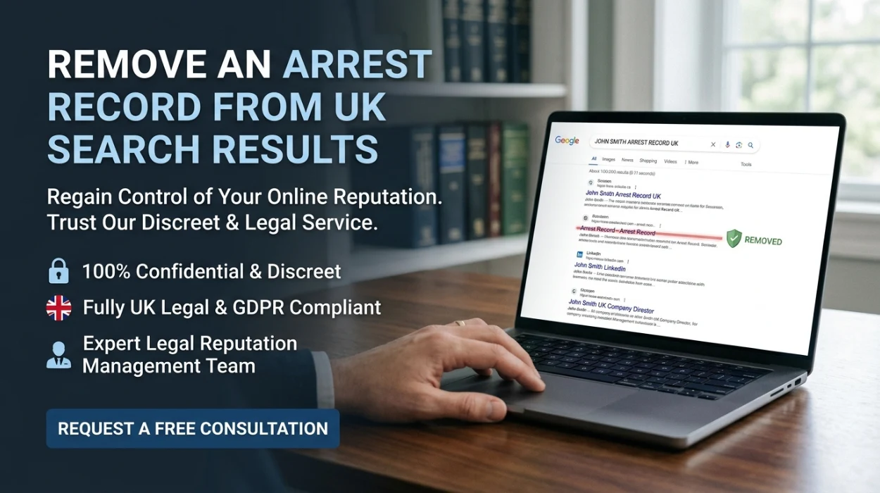 Remove an Arrest Record From UK Search Results With Our Discreet Service