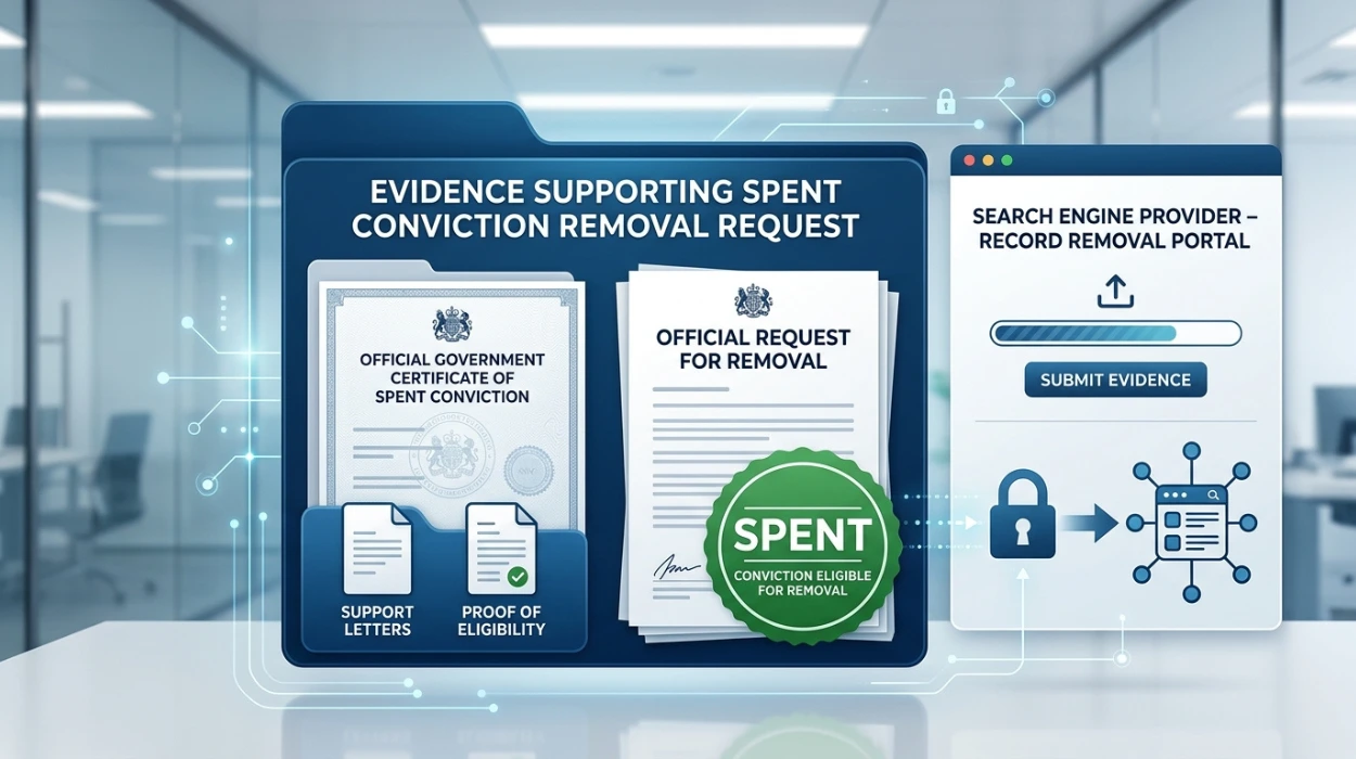 What Evidence Supports a Spent Conviction Removal Request Sent to Google