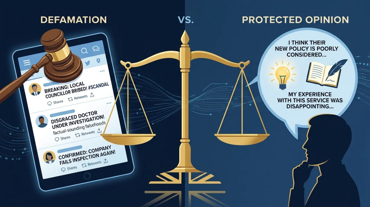 What Online Defamation Is Under UK Law and How It Differs From Opinion