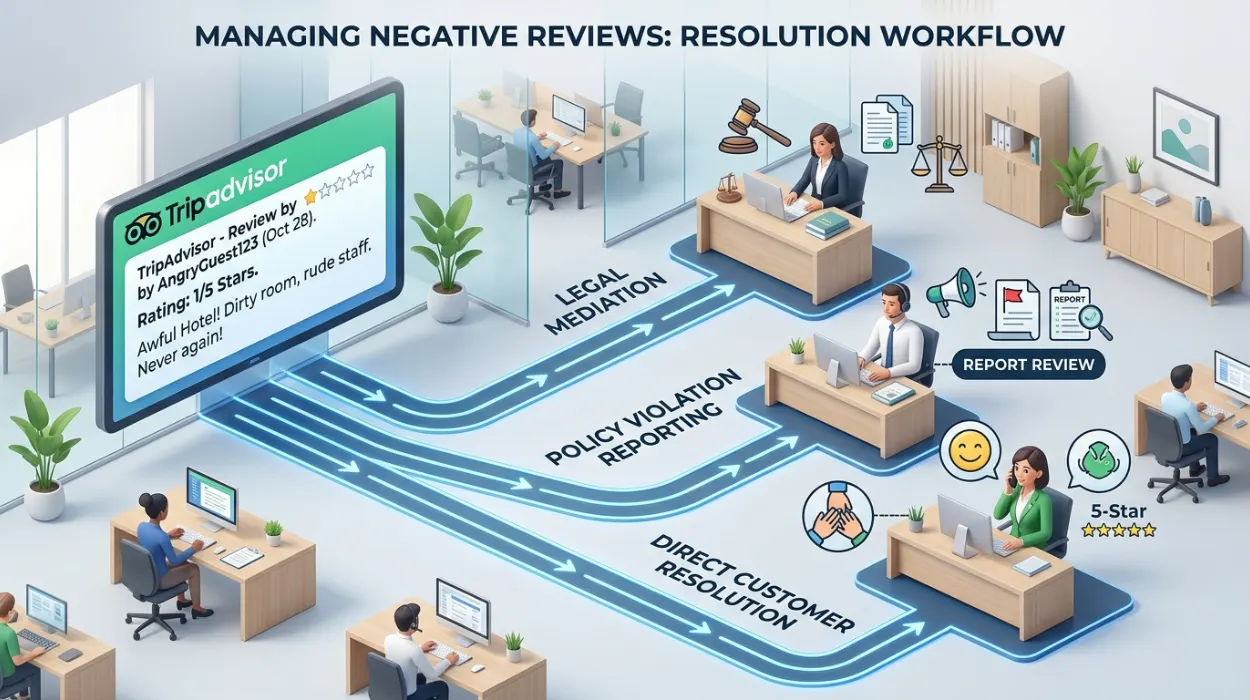 What Routes Are Available for Removing a Negative TripAdvisor Review for Hotels