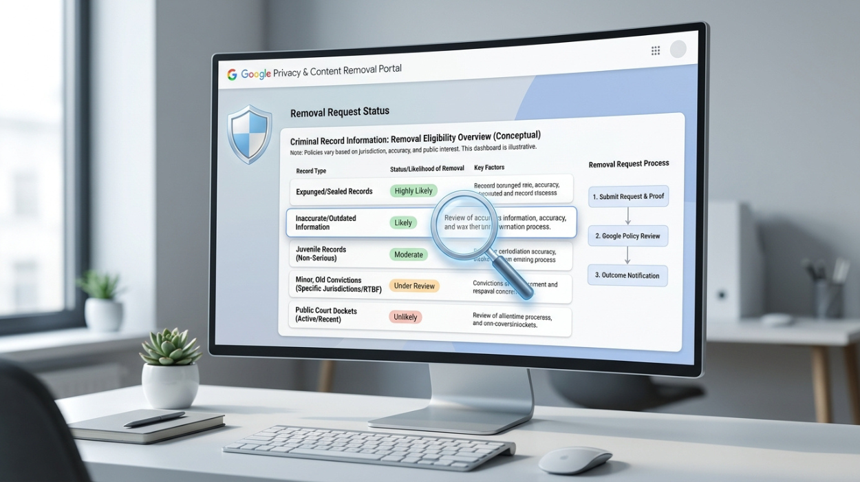 Which Criminal Record Types Google Is Most Likely to Remove Upon Request