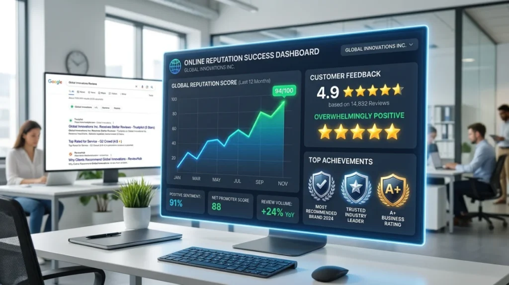 Which Outcomes Demonstrate That a Reputation Management Strategy Is Working?