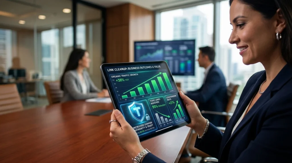Which Outcomes Demonstrate the Value of Professional Link Cleanup?