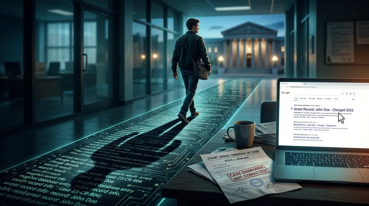 Why Arrest Records Appear in Online Search Even When No Conviction Followed