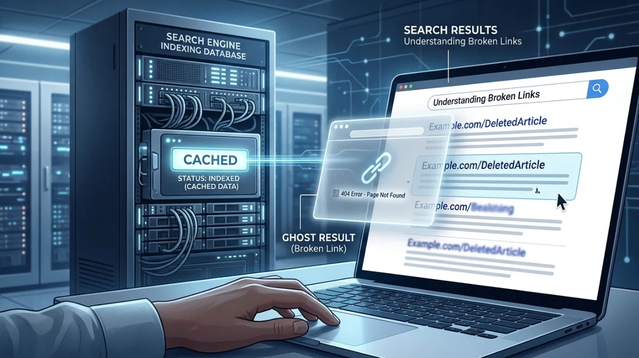 Why Broken Links Remain Indexed in Google Search After Pages Are Taken Down