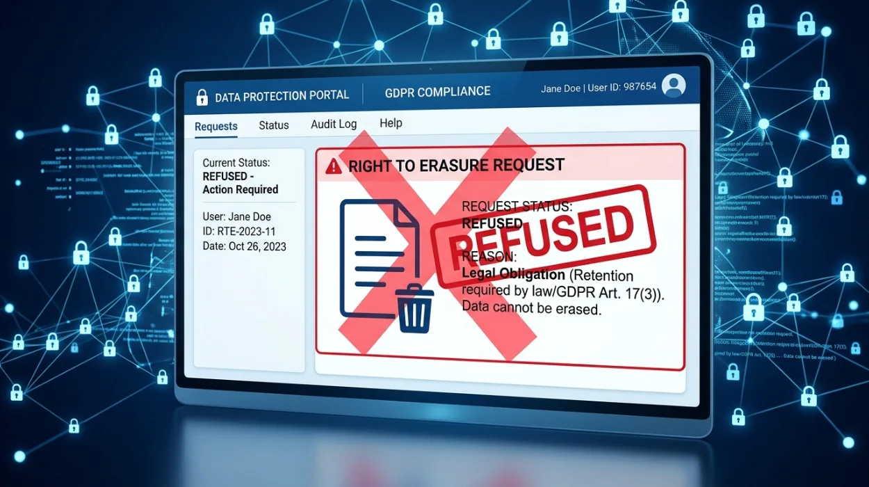 Why Google Sometimes Refuses a GDPR Right to Erasure Request and What That Means