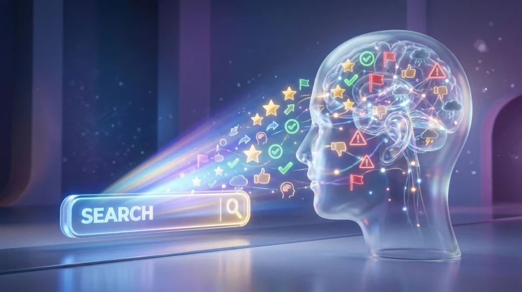Why do search results influence public perception?