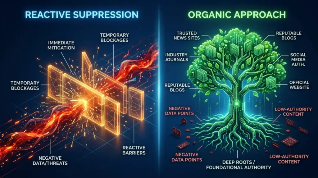 How Do Reactive Suppression Strategies Compare With Organic Approaches?