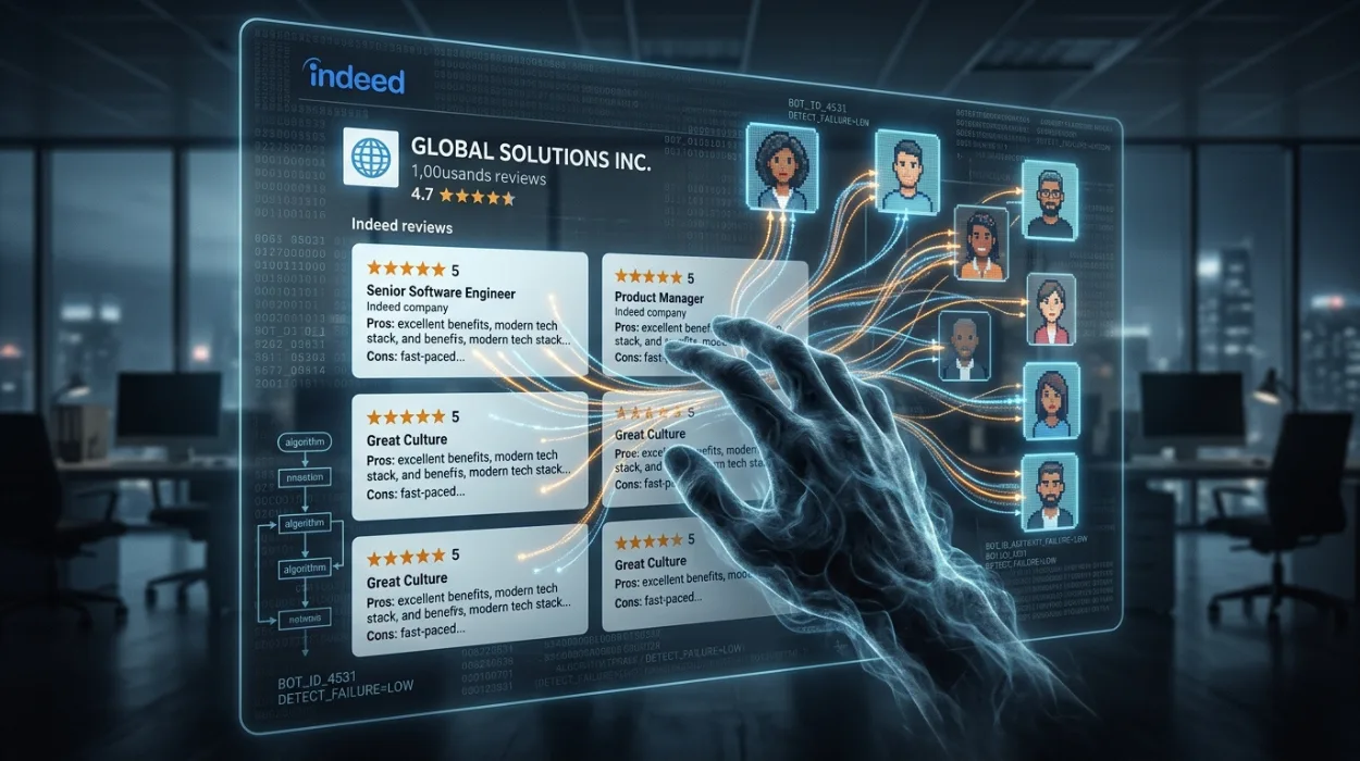 How Fake Indeed Reviews Are Created and Why They Are Particularly Hard to Detect