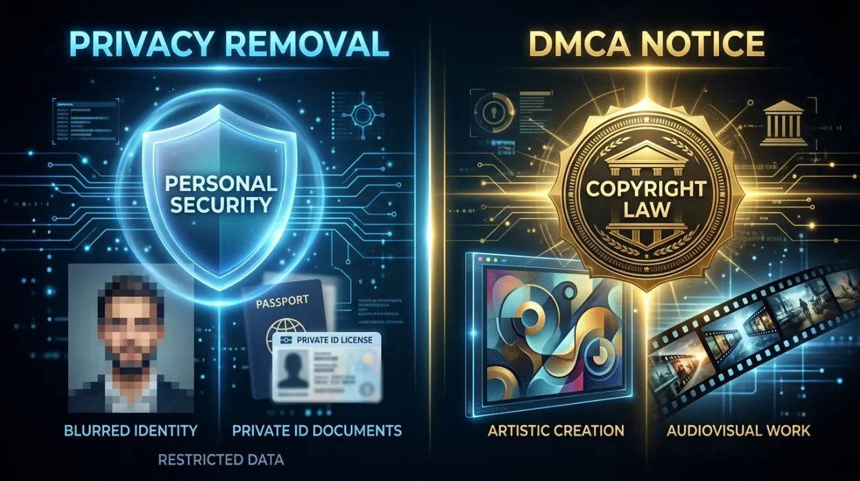 How a Google Images Privacy Removal Request Differs From a Standard DMCA Notice