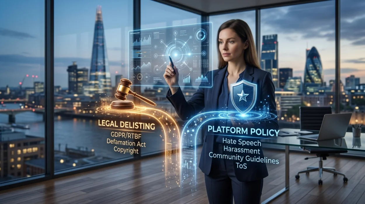 How a UK Link Removal Service Decides Between Delisting Legal and Platform Routes