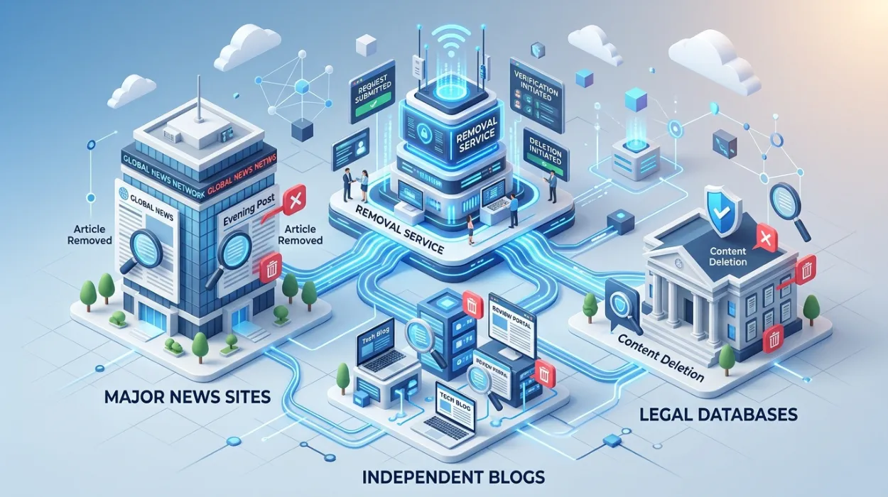 How an Online Article Removal Service Works Across Different Types of Publishers