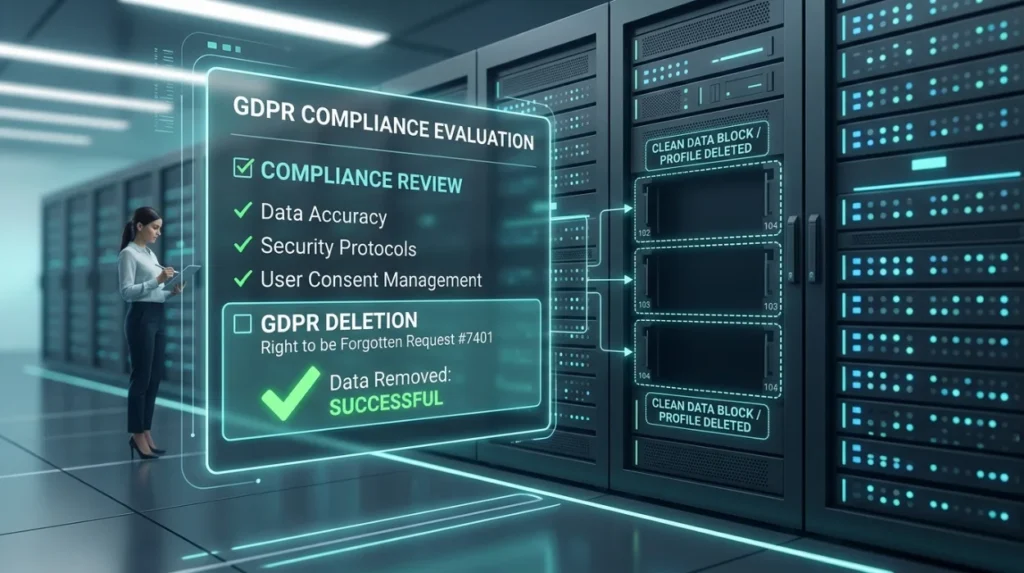 How do search engines evaluate personal data after GDPR requests succeed?