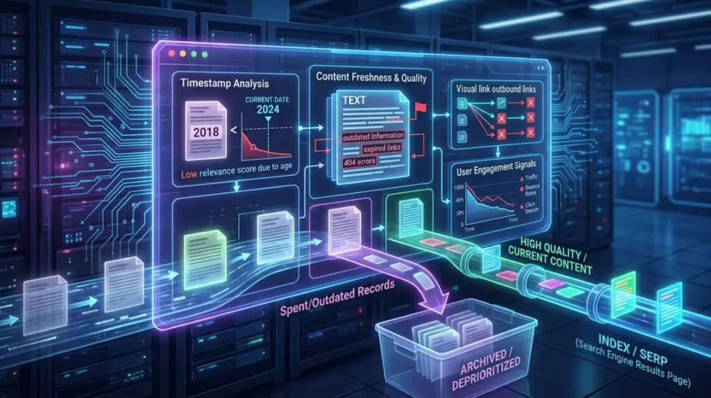 How do search engines evaluate spent record information?