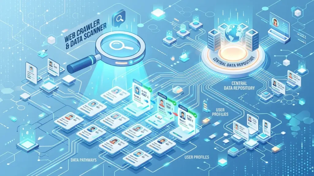 How do search engines interpret personal data after website changes?