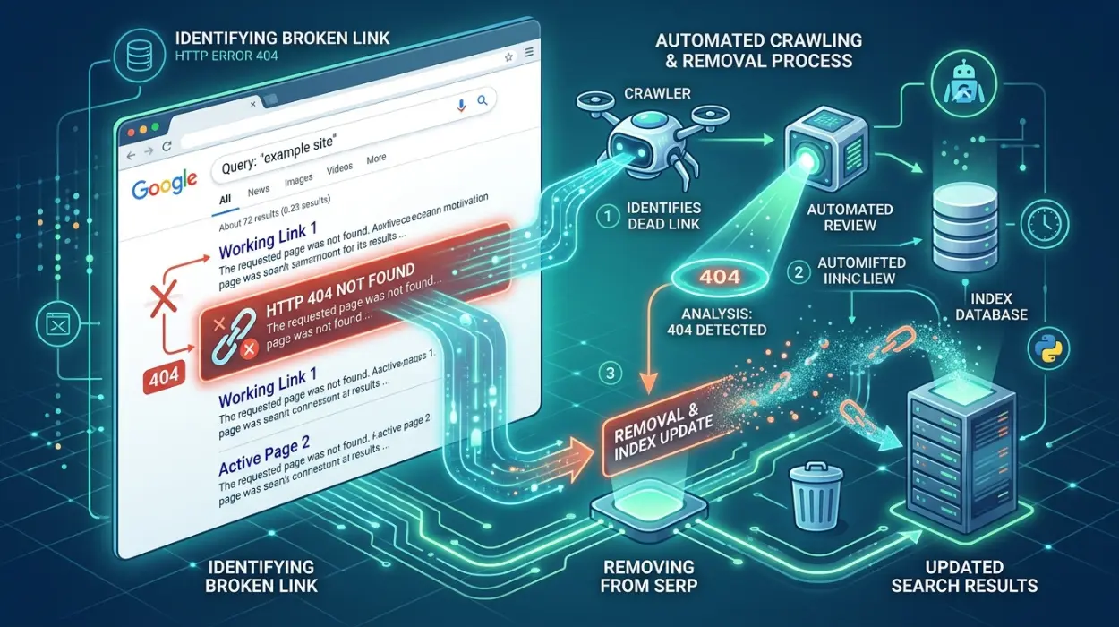 How the Process of Removing Dead Links From Google Search Works in Practice