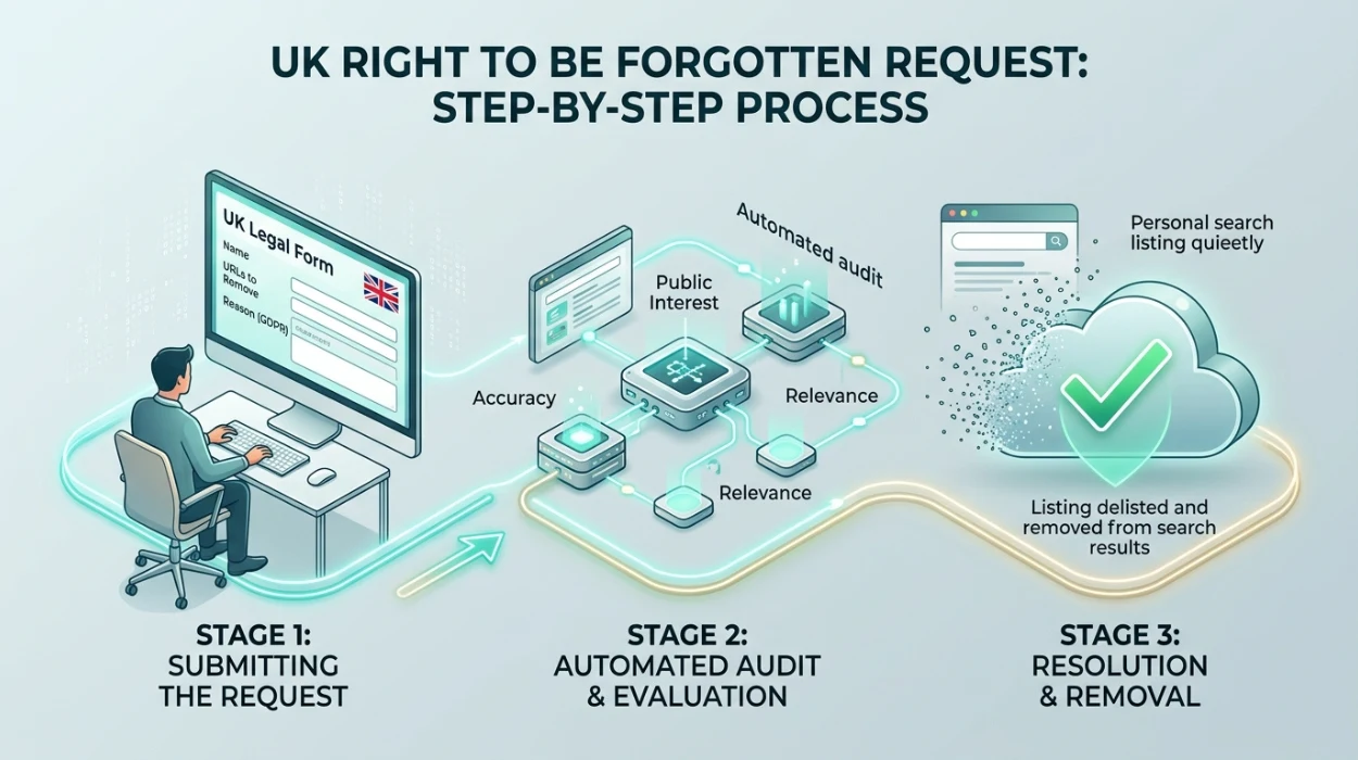 How the Right to Be Forgotten Request Process Works in Practice in the UK
