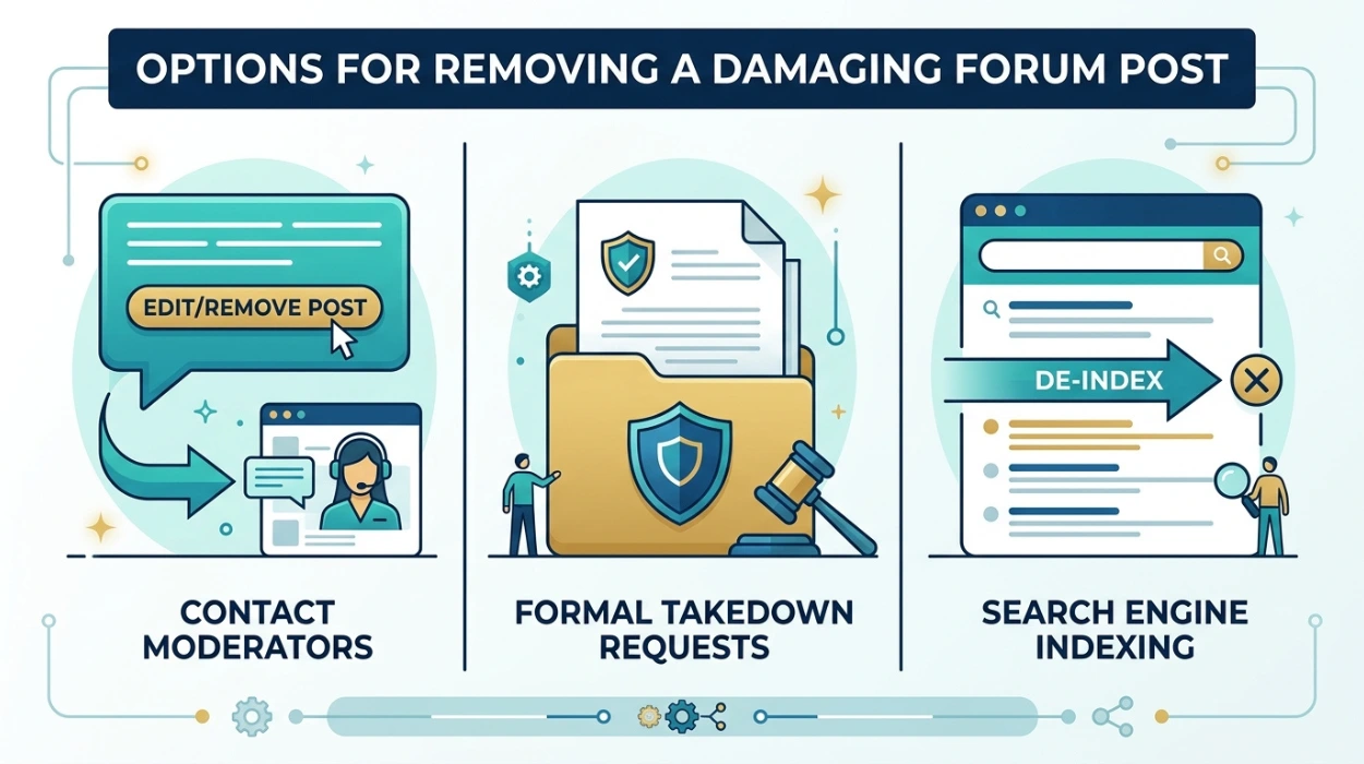What Options Exist for Removing a Forum Post That Is Damaging Your Reputation