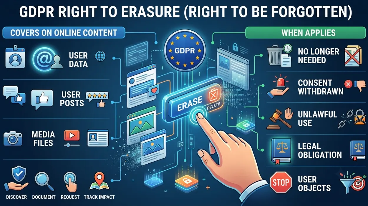 What the GDPR Right to Erasure Covers and When It Applies to Online Content