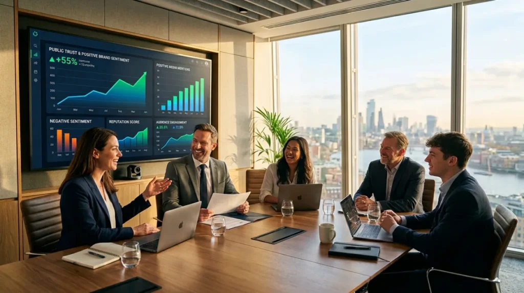 Which outcomes demonstrate successful reputation management?