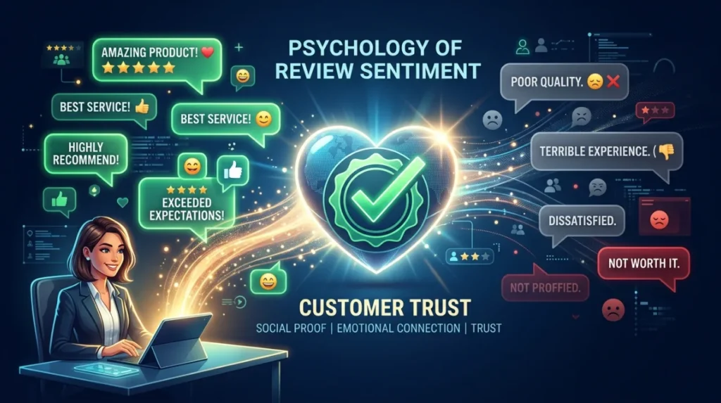 Why Does Review Sentiment Affect Customer Trust?