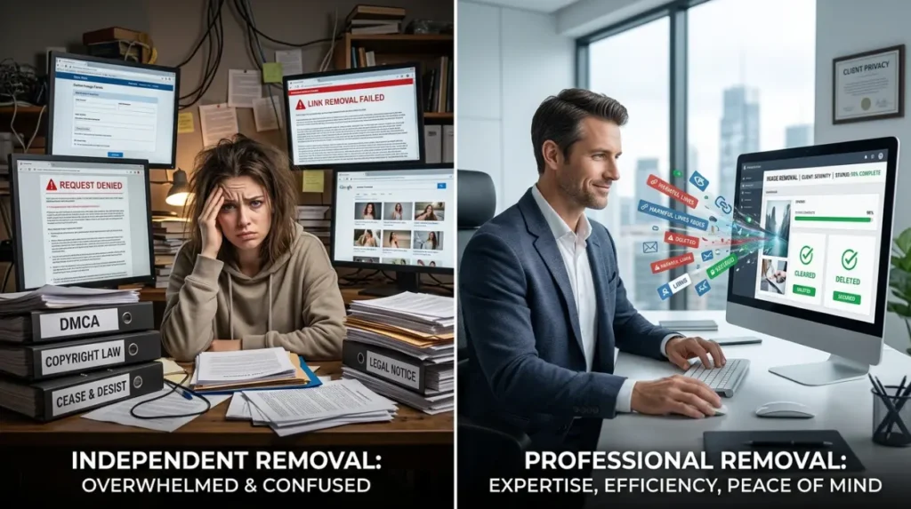 Why does professional image removal provide greater value than handling the process independently?