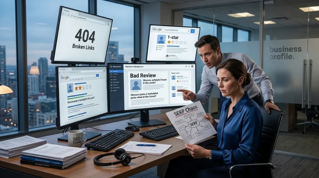 Why does search visibility control matter for reputation management?