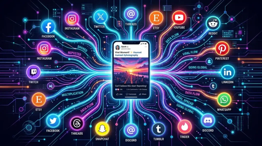 How Do Reposted Screenshots Spread Across Digital Platforms?