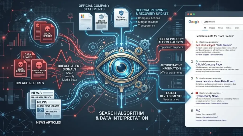 How Do Search Engines Interpret Breach-Related Information?